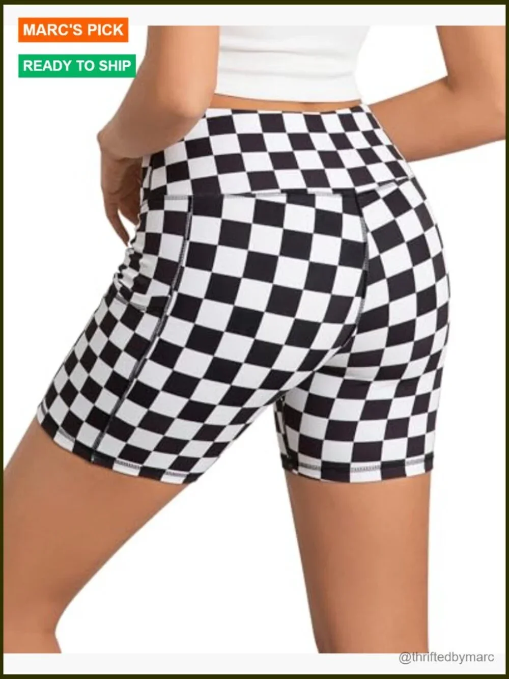 High Waisted Biker Shorts with Pockets - Buttery Soft Running Yoga Shorts 5in